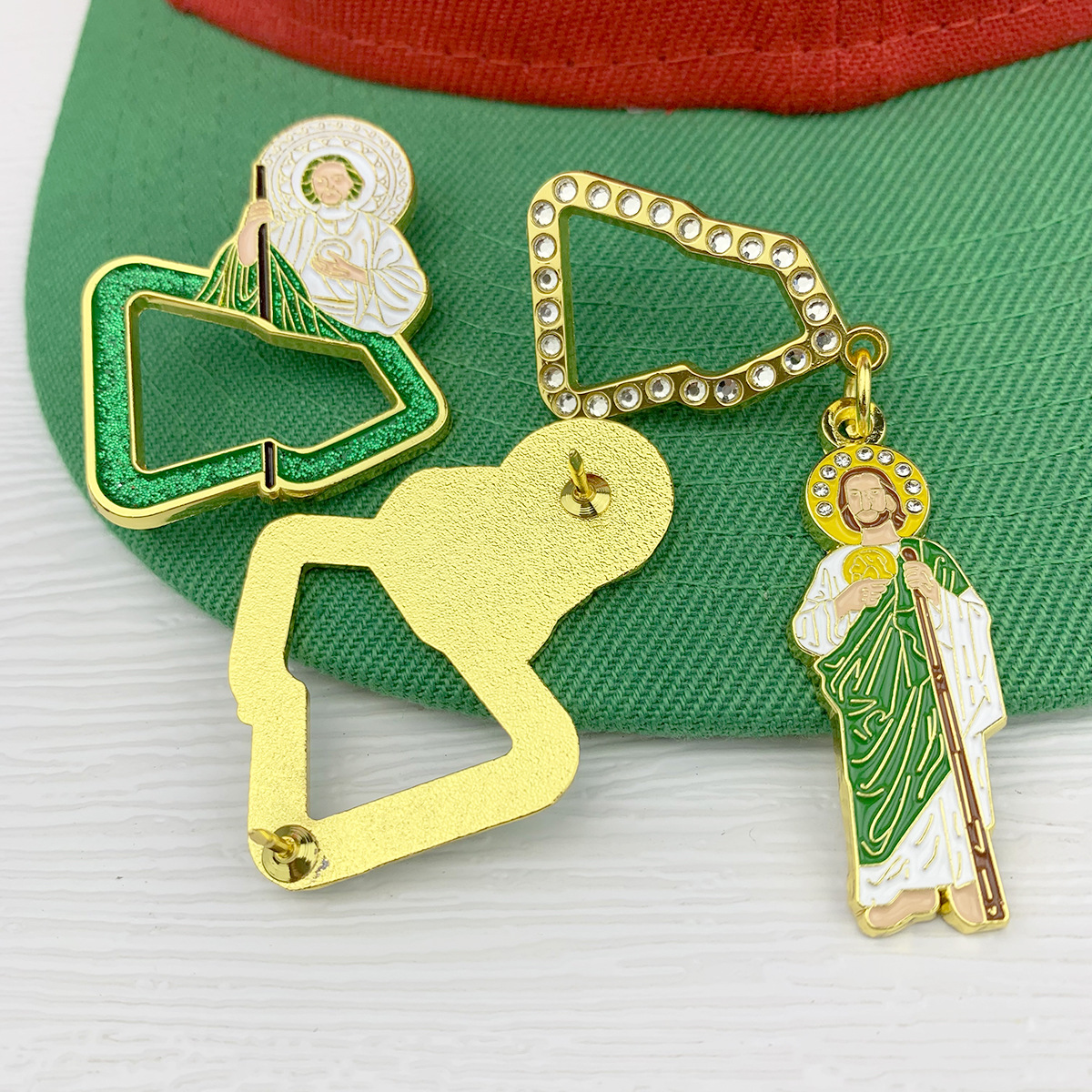 Cross Border Metal Badge New Era Hat Pins Baking Paint Mexico New Age Cartoon Decorative Hat Needle