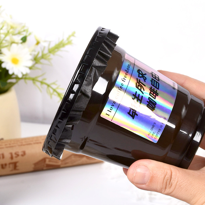 Yadu milk tea disposable leak-proof paper black special sealing film silicone oil paper drink coffee takeaway spill-proof pad paper