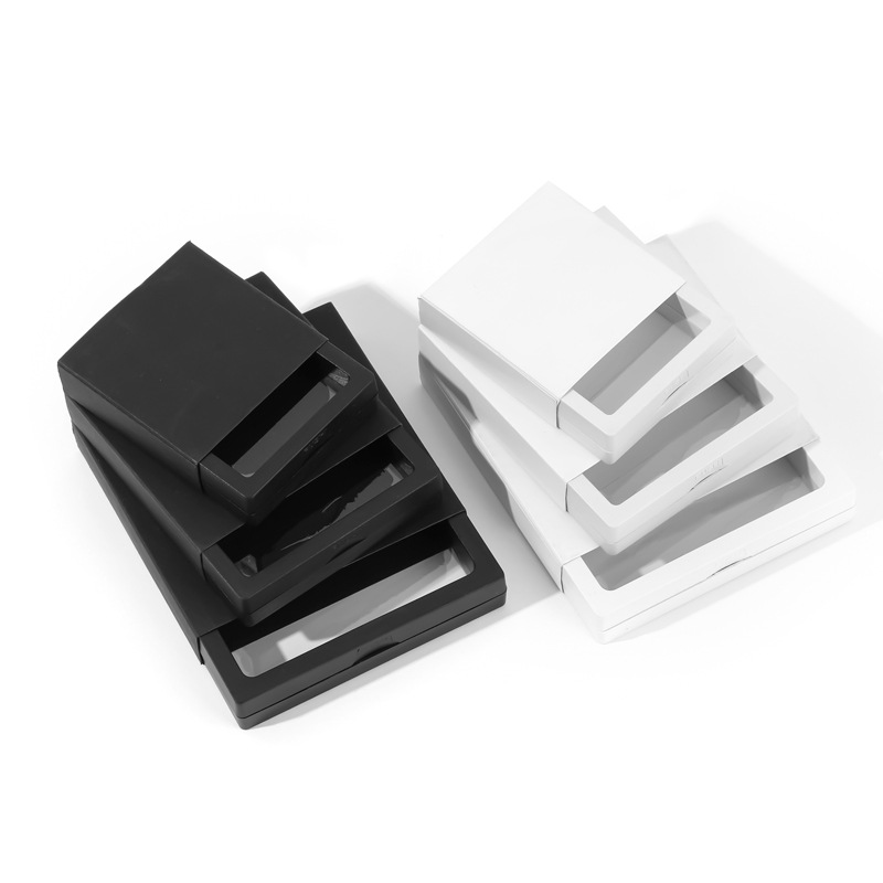 Color transparent PE film display box suspension packaging box jewelry ring necklace storage box spot wholesale