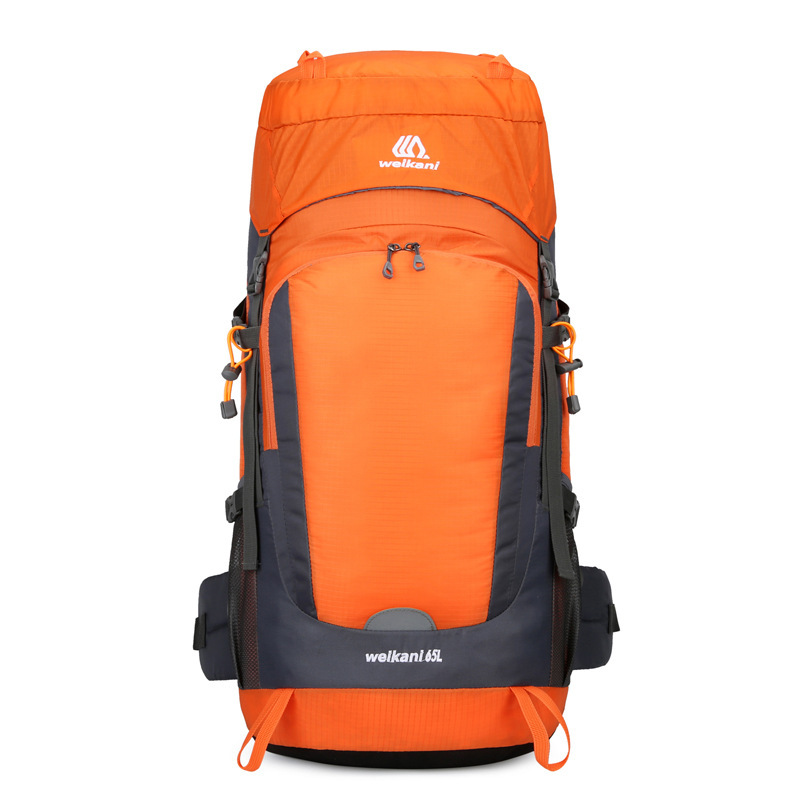 新しいアウトドアスポーツ登山バッグナイロンハイキングキャンプダブルショルダーバッグ 5510l 防水カバー耐久性のある軽量|undefined