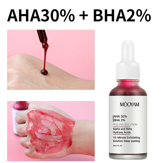 Cross-border AHA fruit acid stock solution to clean pores to soften horny BHA salicylic acid essence facial care essence