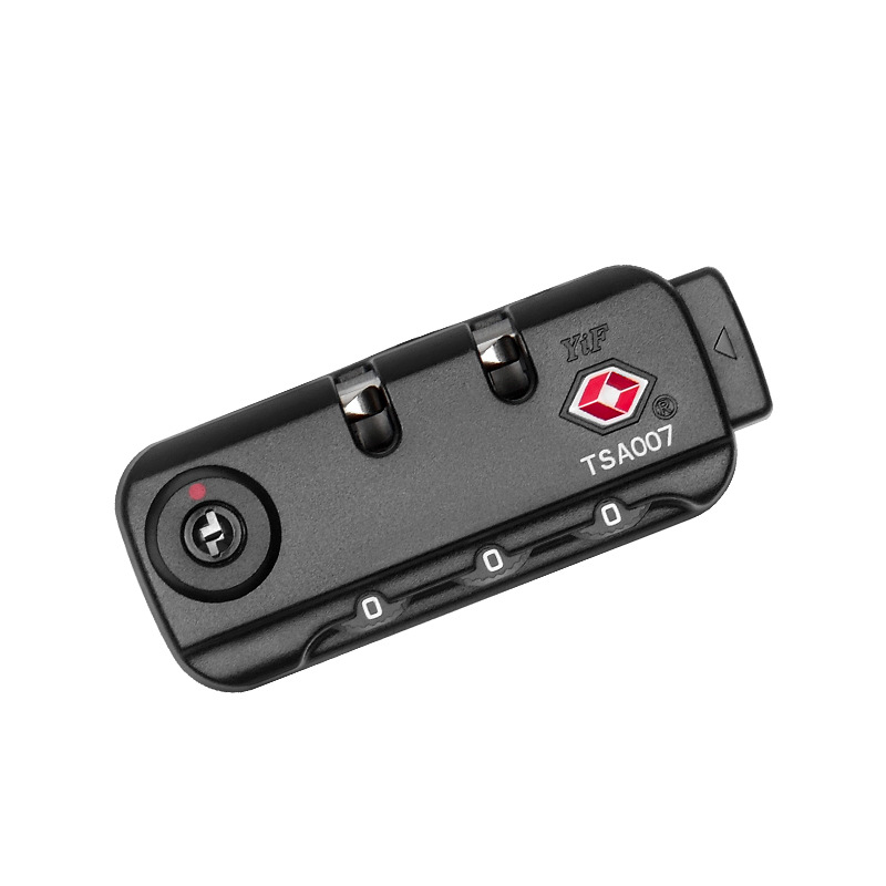 Customs lock spot luggage combination lock TSA15023 Customs lock wholesale TSA007 customs fixed lock Black