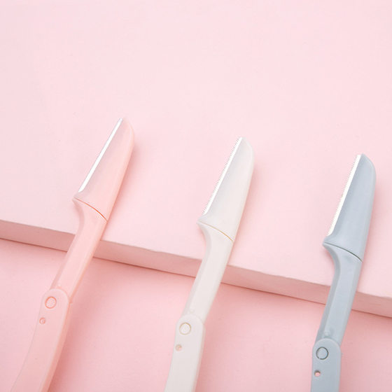 Factory wholesale ladies mini eyebrow shaving knife beauty makeup tools anti-scratch super cost-effective folding macro eyebrow trimming knife suit