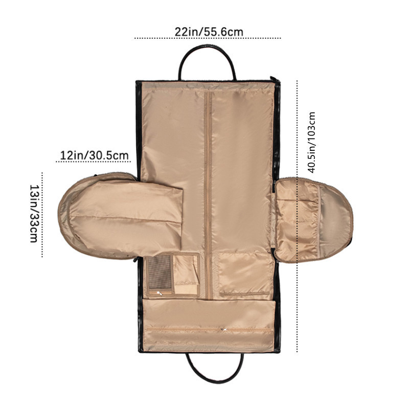 コンバーチブル旅行衣類機内持ち込み荷物バッグ 2-in-1 ハンギングハンドバッグスーツケースビジネストラベルバッグファッショナブルなトレンディ|undefined