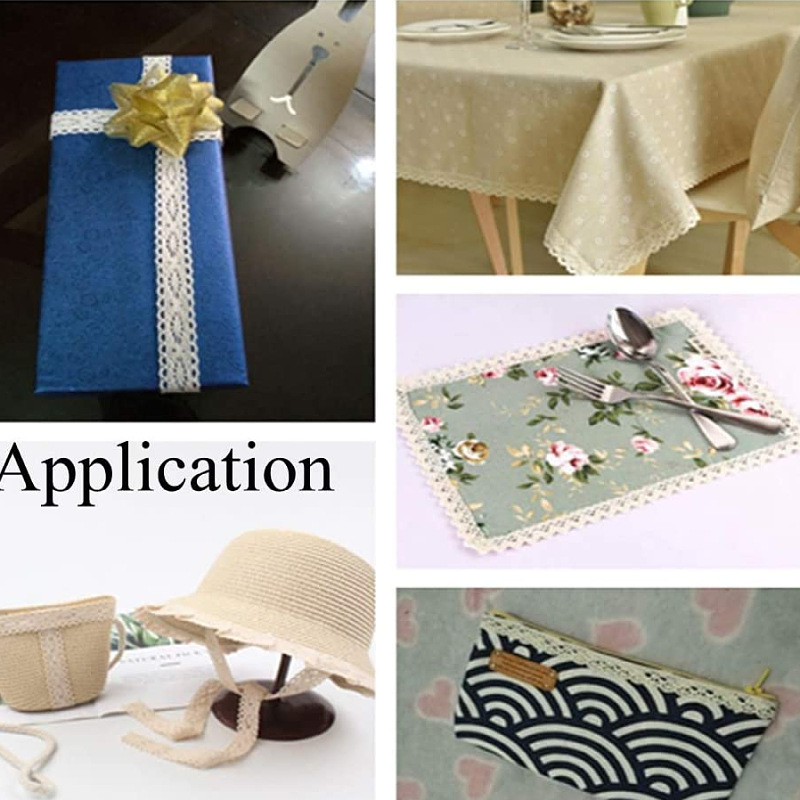 5 yards a roll of cotton lace in stock embroidery bar code lace 2.7 cross-border clothing accessories small packaging