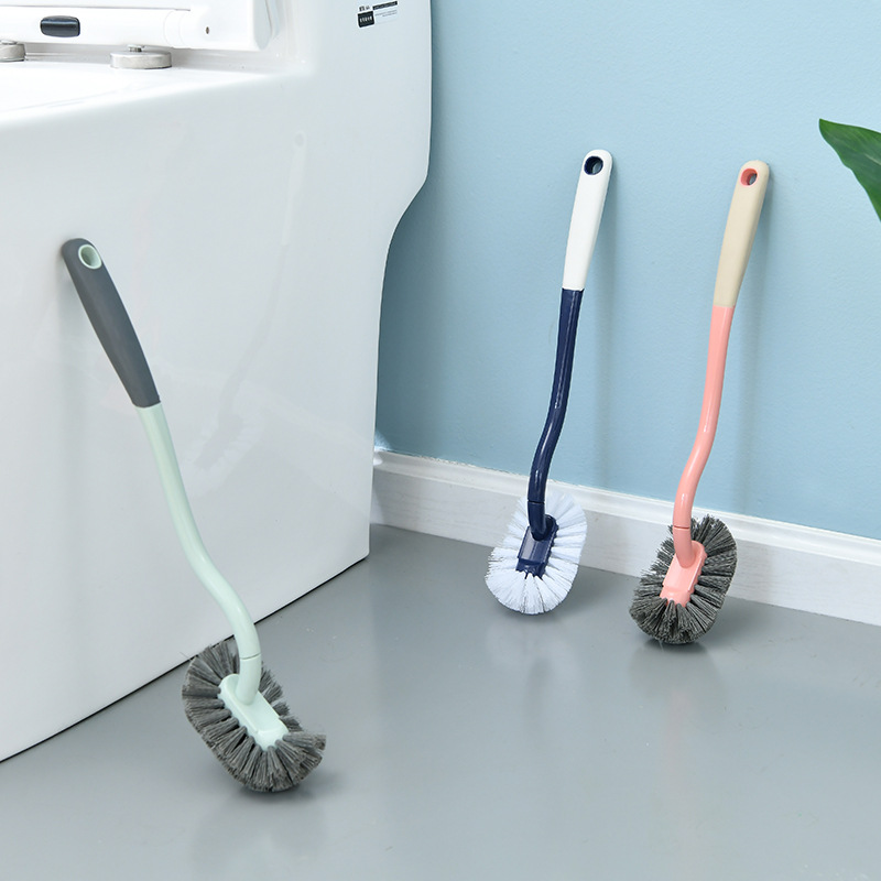 Household toilet brush squatting pit no dead angle cleaning brush toilet washing brush long handle toilet cleaning brush wholesale