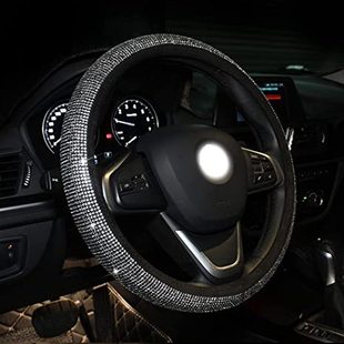 Foreign trade car cross-border Diamond steering wheel cover White Diamond AB diamond colored diamond Blue Diamond Black Diamond Red Diamond Amazon