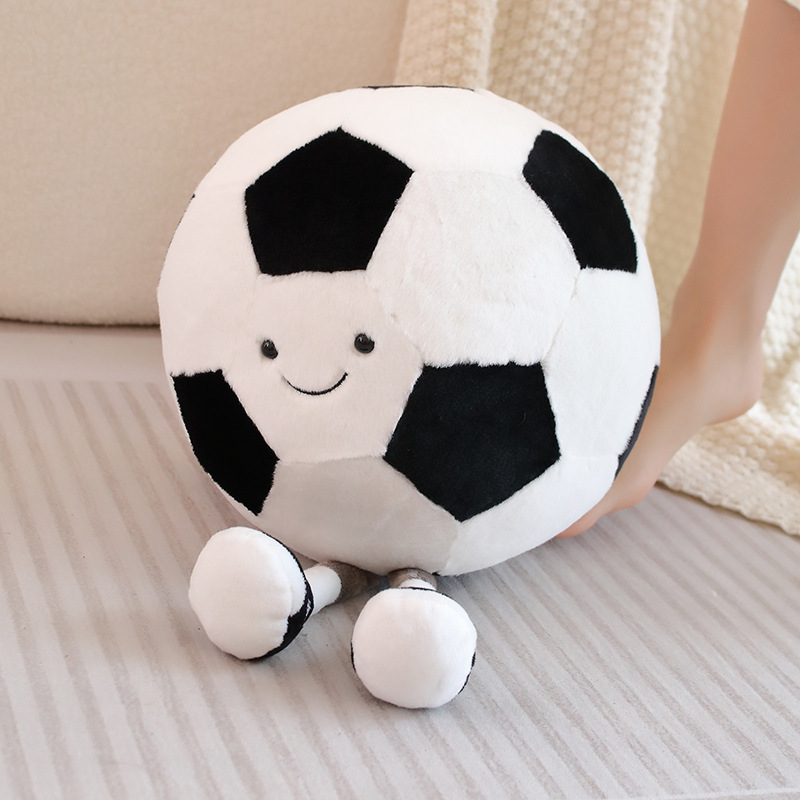 En stock simulación fútbol felpa baloncesto almohada bola de peluche regalo muñeca linda muñeca lote