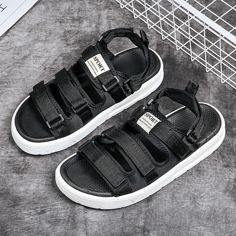 Internet Celebrity Sandals Female College Students Sports Beach Shoes Summer New Soft Sole Outwear Couple Dual-Use Slippers ins Trendy