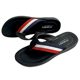 Fashionable color matching woven leather flip-flops men's non-slip deodorant home outdoor slippers lightweight beach slippers