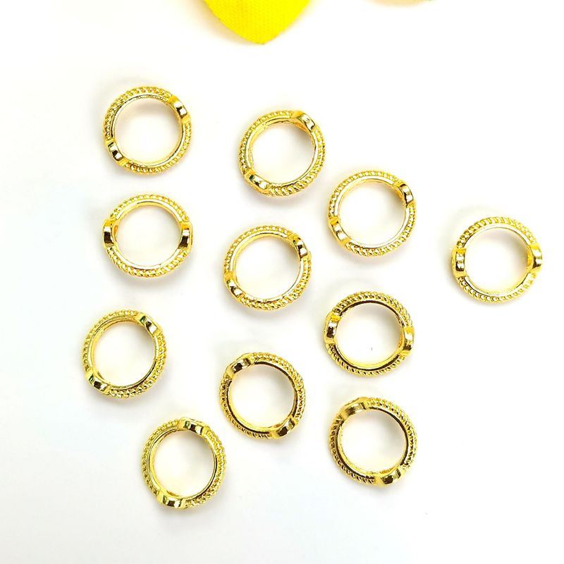 14k包みの金の部品の保色の円のまっすぐな穴は玉の円を通します。|undefined