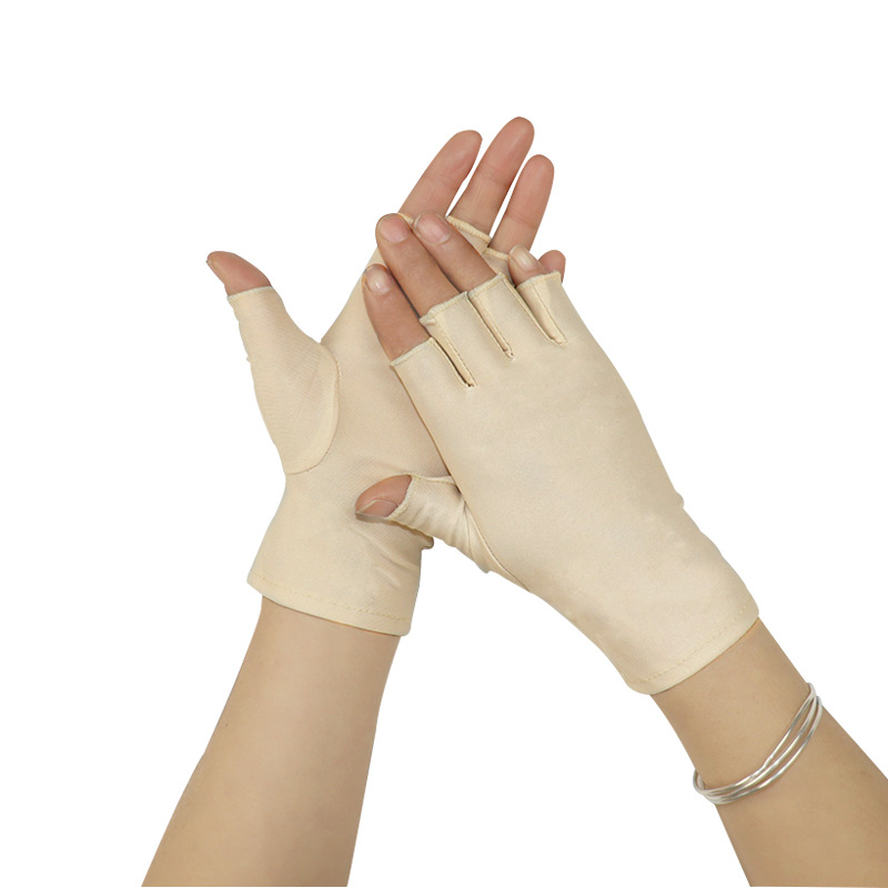 Γάντια μισού δακτύλου Dew Five-Finger Υπερελαφριά λεπτά νύχια Χορός Τετράγωνος χορός Αντηλιακό Ιππασία Οδήγηση Προστασία δύο τμημάτων Συλλογή_voghion.com