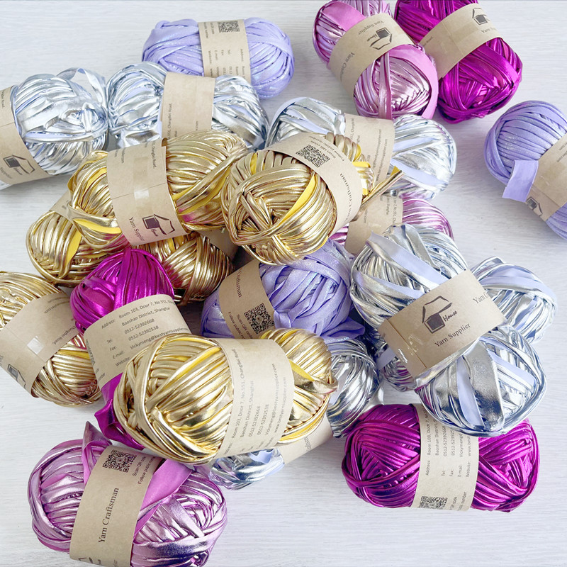 Magic color cloth line hand-woven color segment dyed hooded line floor mat line DIY woven material bag 100G group line