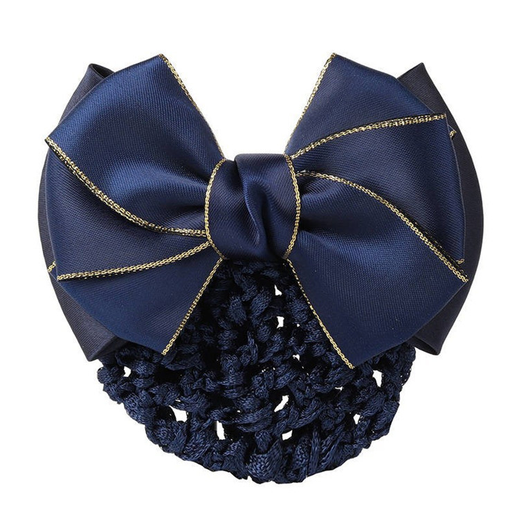 Hotel Waiter Head Flower Korean Telecom Mobile Stewardess Nurse Bank Net Flower Fixture Hair Net Pocket Headwear