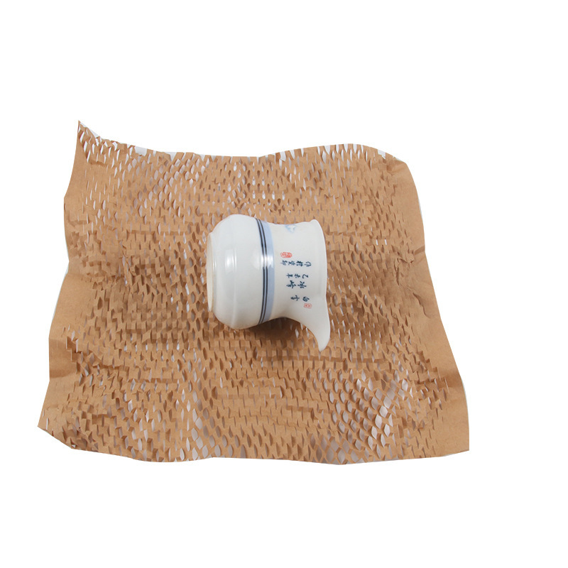 100 Honeycomb Kraft Packaging Paper E-Commerce Logistics Packaging Grid Paper Cushioning Shock Absorbing Single Honeycomb Paper