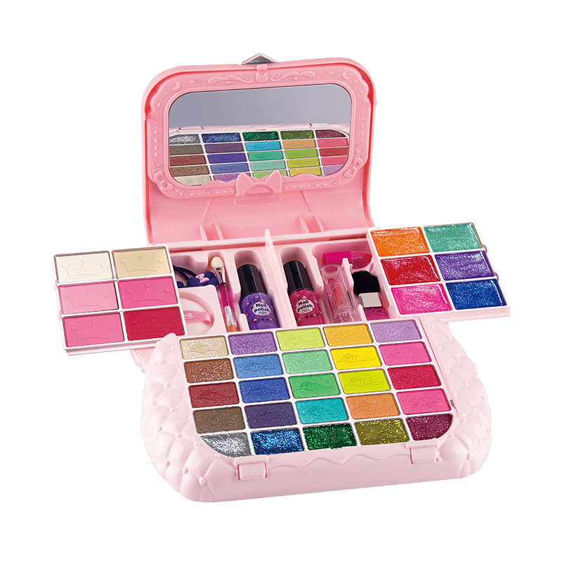 Children's Cosmetics Toys Girls Play House Nail Polish Princess Makeup Box Set Stage Performance Children's Gift
