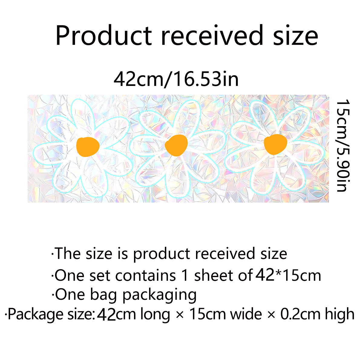 XC4000 flower Daisy colorful sunlight static sticker window window glass self-adhesive decorative wall sticker