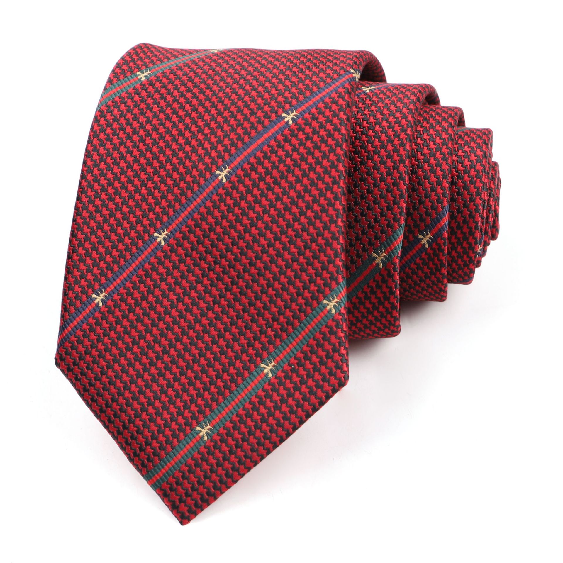 Casual business men's tie fashion embroidery tie men's bee tie men's tie wholesale LOGO