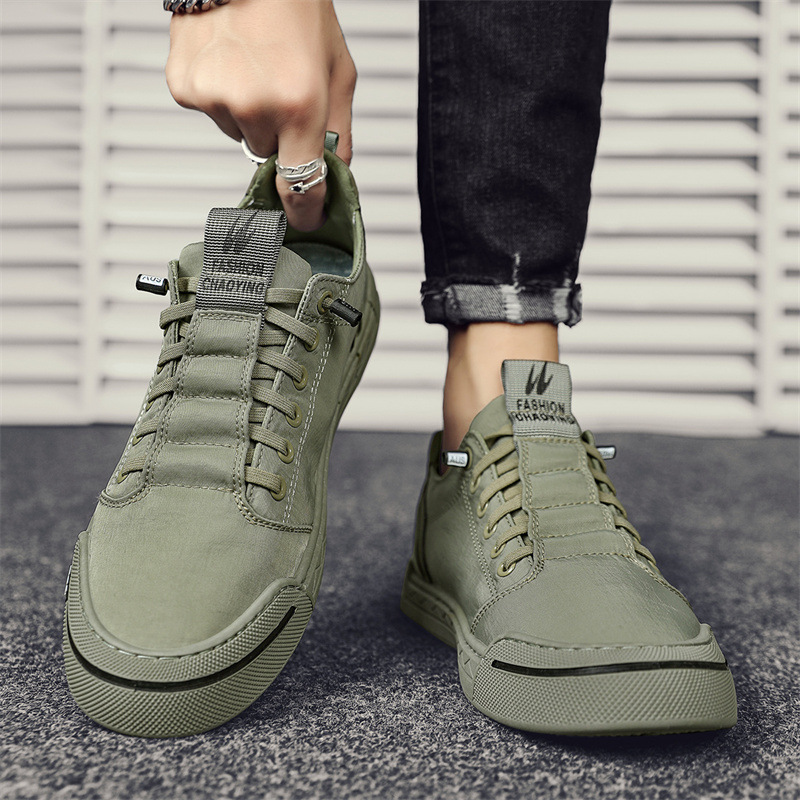 Canvas Men's Shoes 2024 New Autumn and Winter Casual All-match Sneakers Men's Slip-on Ice Silk Old Beijing Cloth Shoes Trendy