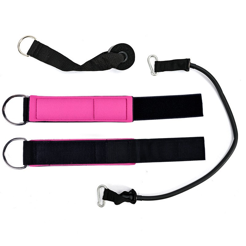 Cross-Border explosion leg strength training fitness ankle strap resistance band Sports tension ring gantry ankle buckle