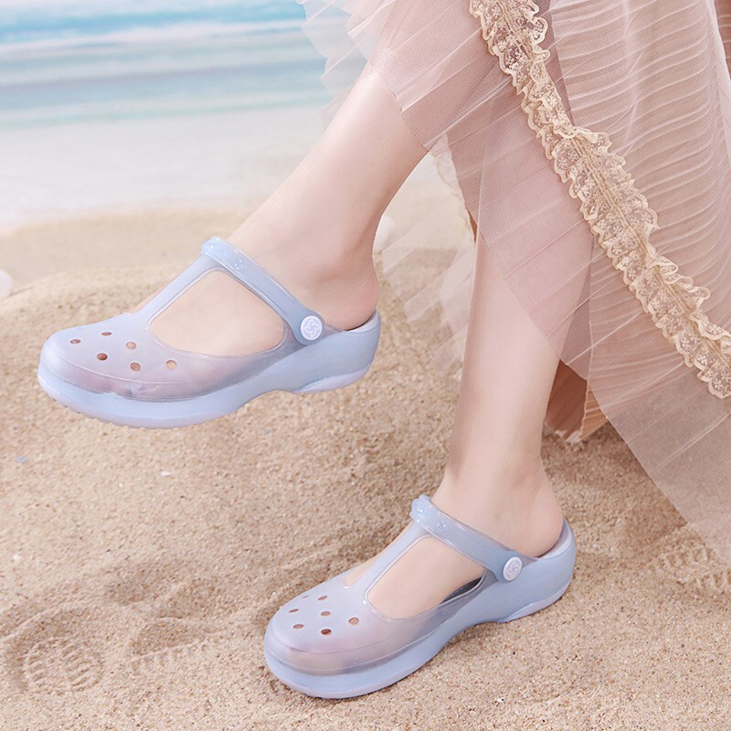 Veblen洞靴女性サンダル夏の新型外はスリッパを履いています。|undefined