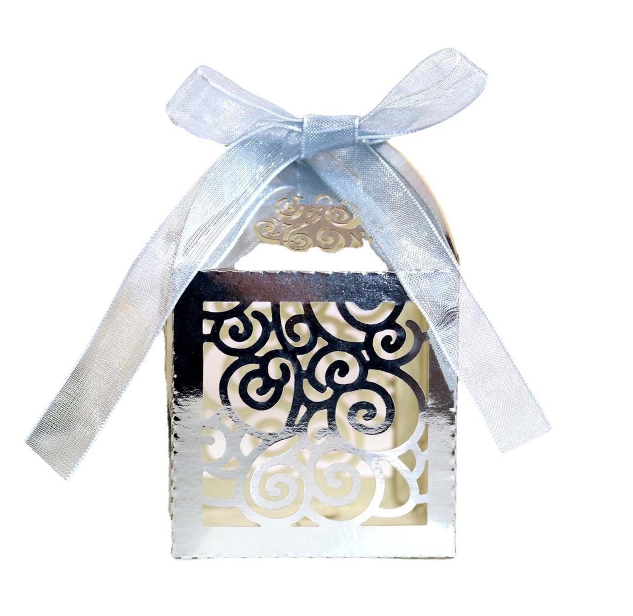 Selling Amazon love laser hollow candy box royal blue wedding candy packaging box factory in stock wholesale