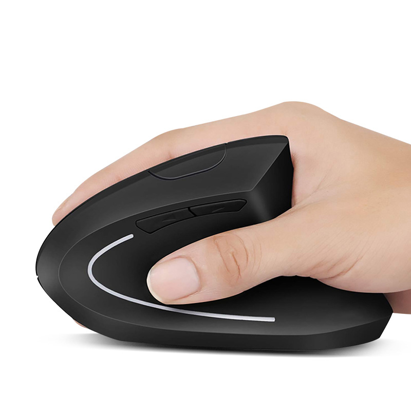 Wireless 2.4G vertical vertical five-generation right-hand battery charging wired mouse Amazon creative manufacturers wholesale