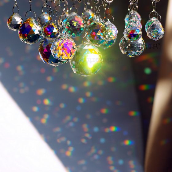 Crystal lighting ball AB color 15.20.25.30.40mm ball bead curtain accessories magic crystal ball pendant
