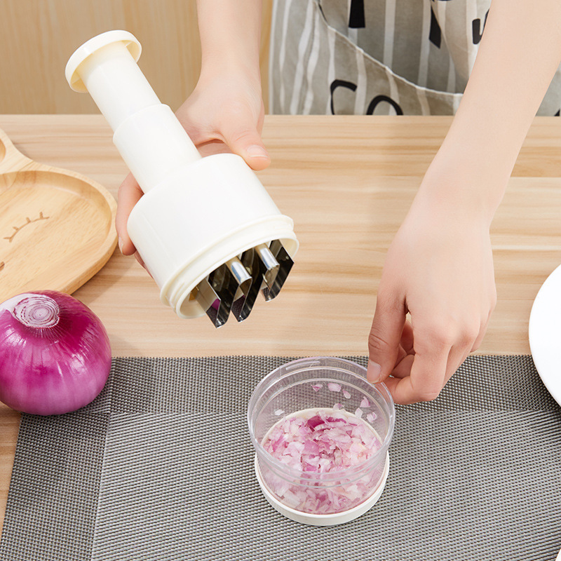 Factory Direct stainless steel hand pressure vegetable cutter racket knife kitchen multi-function shredder household mash