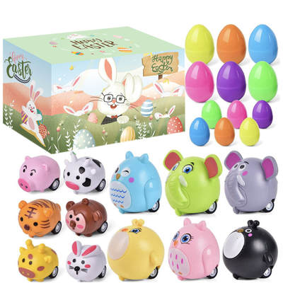 2023 New Amazon Easter egg suit toy opening printing twisted egg storage box twisted egg machine DIY