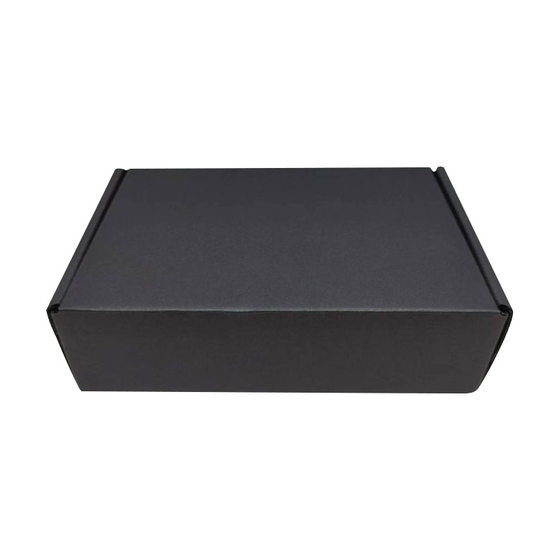Cross-Border Black Airplane Box, Three-Layer Black Corrugated Logo Customized Clothing Intimates Logistics Express Carton