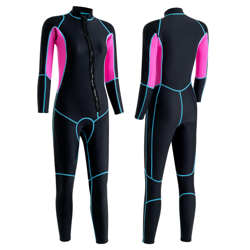 In stock diving suit men's 3MM hooded warm winter swimsuit cold-proof wet surfing suit snorkeling one-piece diving suit women