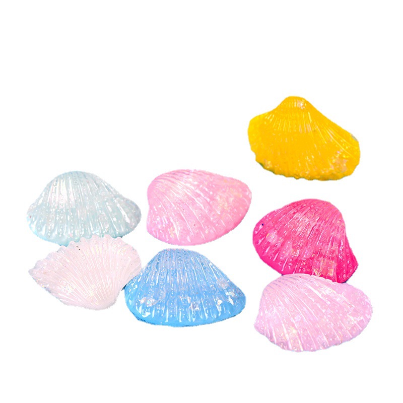 Crystal starfish shell Sea View accessories micro landscape resin DIY mini flat panel ornaments mobile phone case accessories