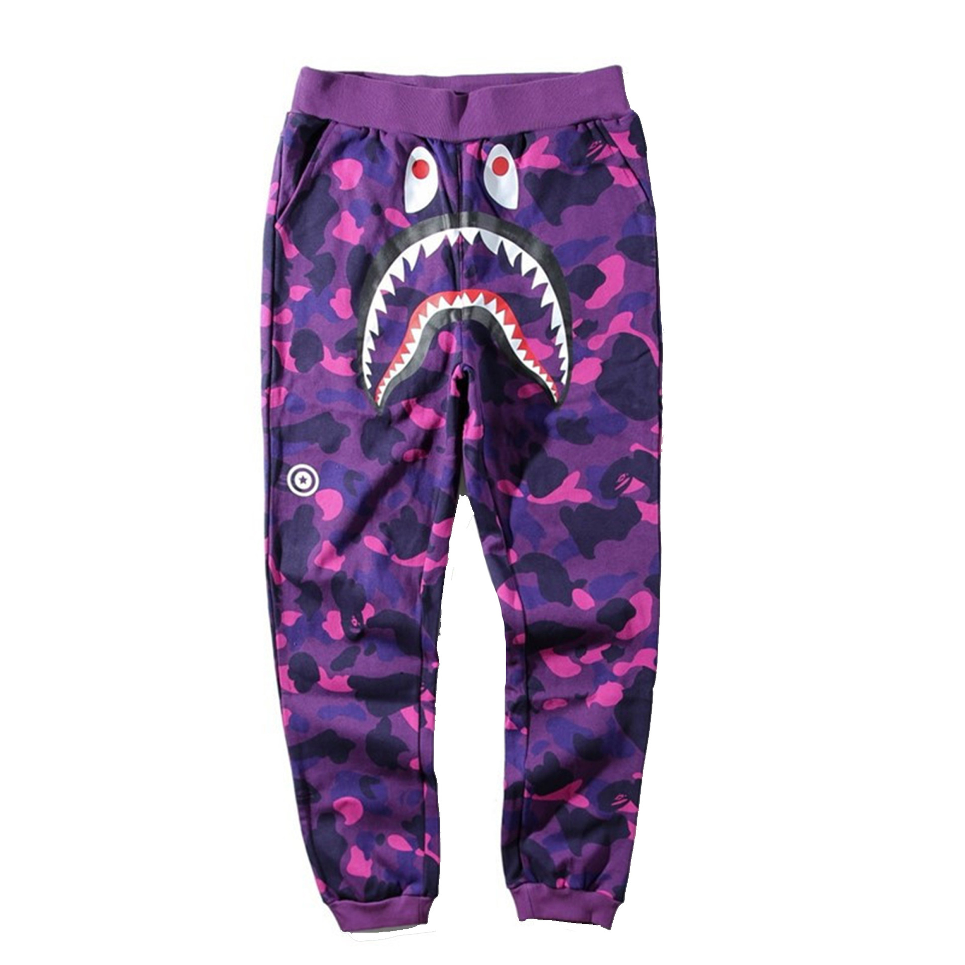 2024 factory wholesale Japanese fashion brand pants orange camouflage toe casual pants 3D digital printed pants