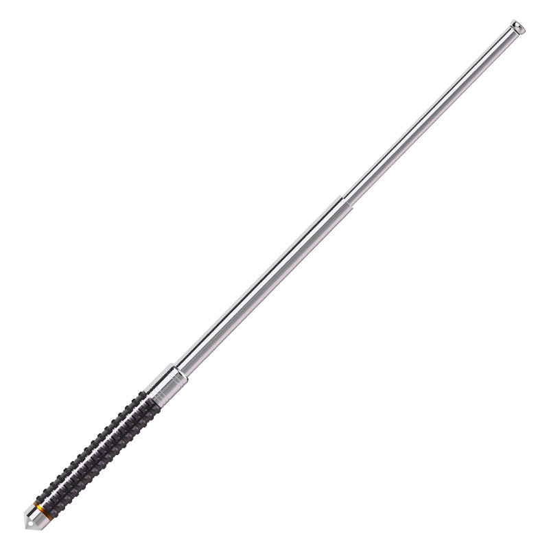 Swing stick solid telescopic legal self-defense weapon vehicle-mounted three-section stick dog-driving self-defense outdoor trekking pole one-piece delivery