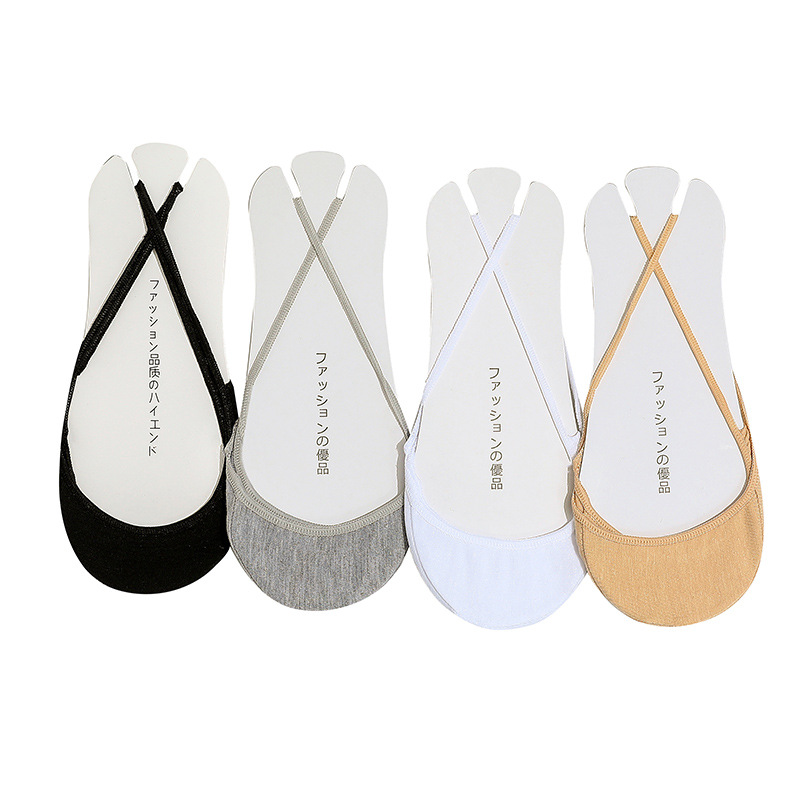Socks Women's Summer Korean Style Shallow Strap Boat Socks Invisible Socks High Heels Socks Half Palm Socks Strap Boat Socks Women