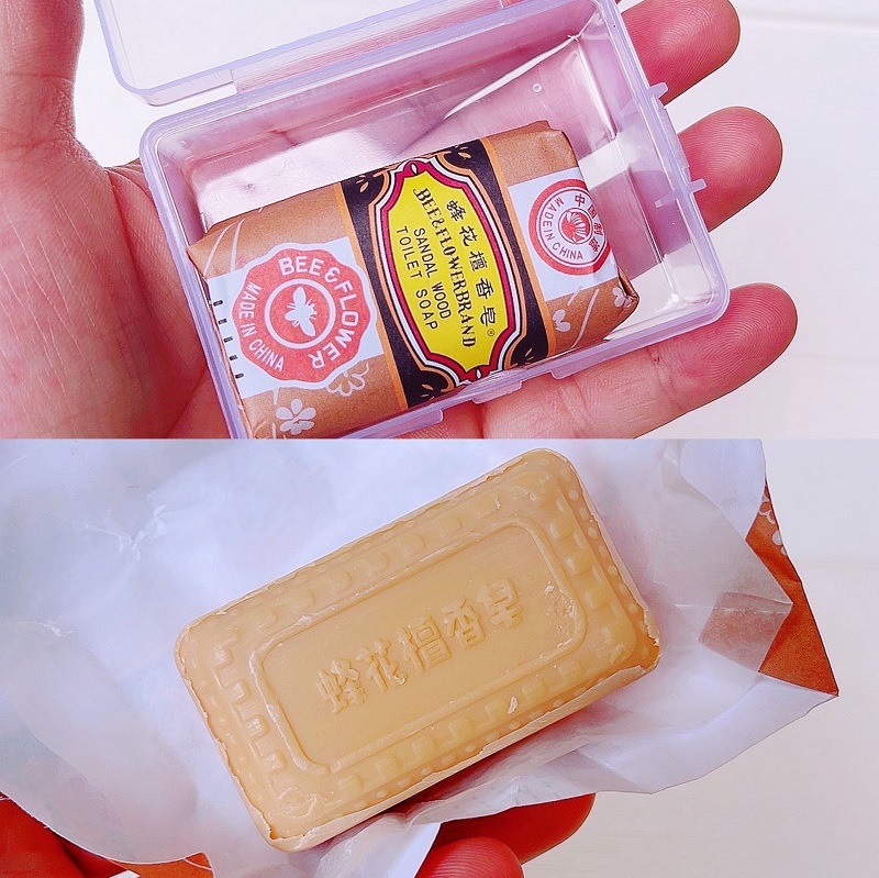 500 pcs/box bee sandalwood soap 25g mini soap travel soap washing brush beauty egg incense