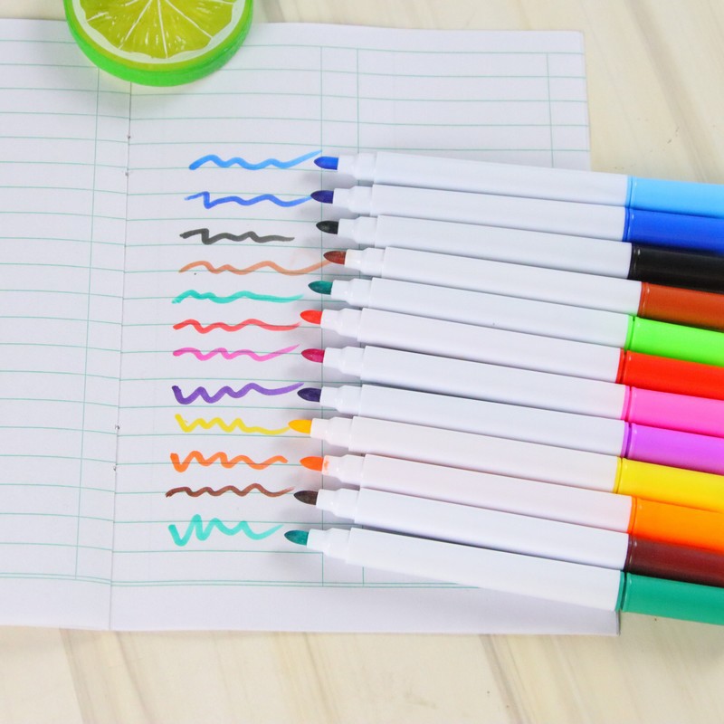 Environmental protection children's whiteboard pen student color repeatedly erasable whiteboard pen office fine nib water-based marker wholesale