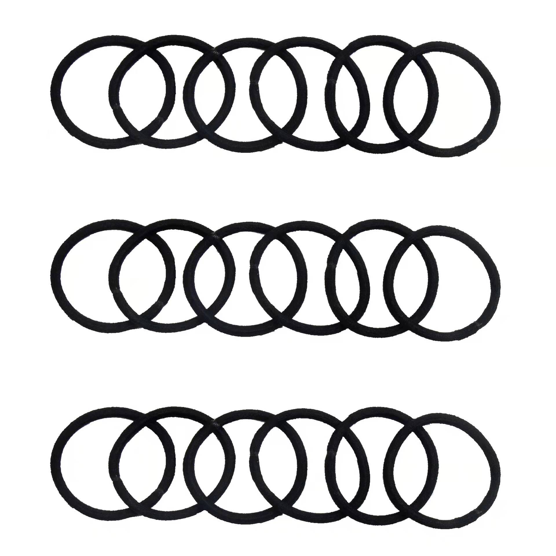 2022 factory direct European and American cross-border 4MM hair rope color high elastic head rope rubber band hair ring adult hair accessories