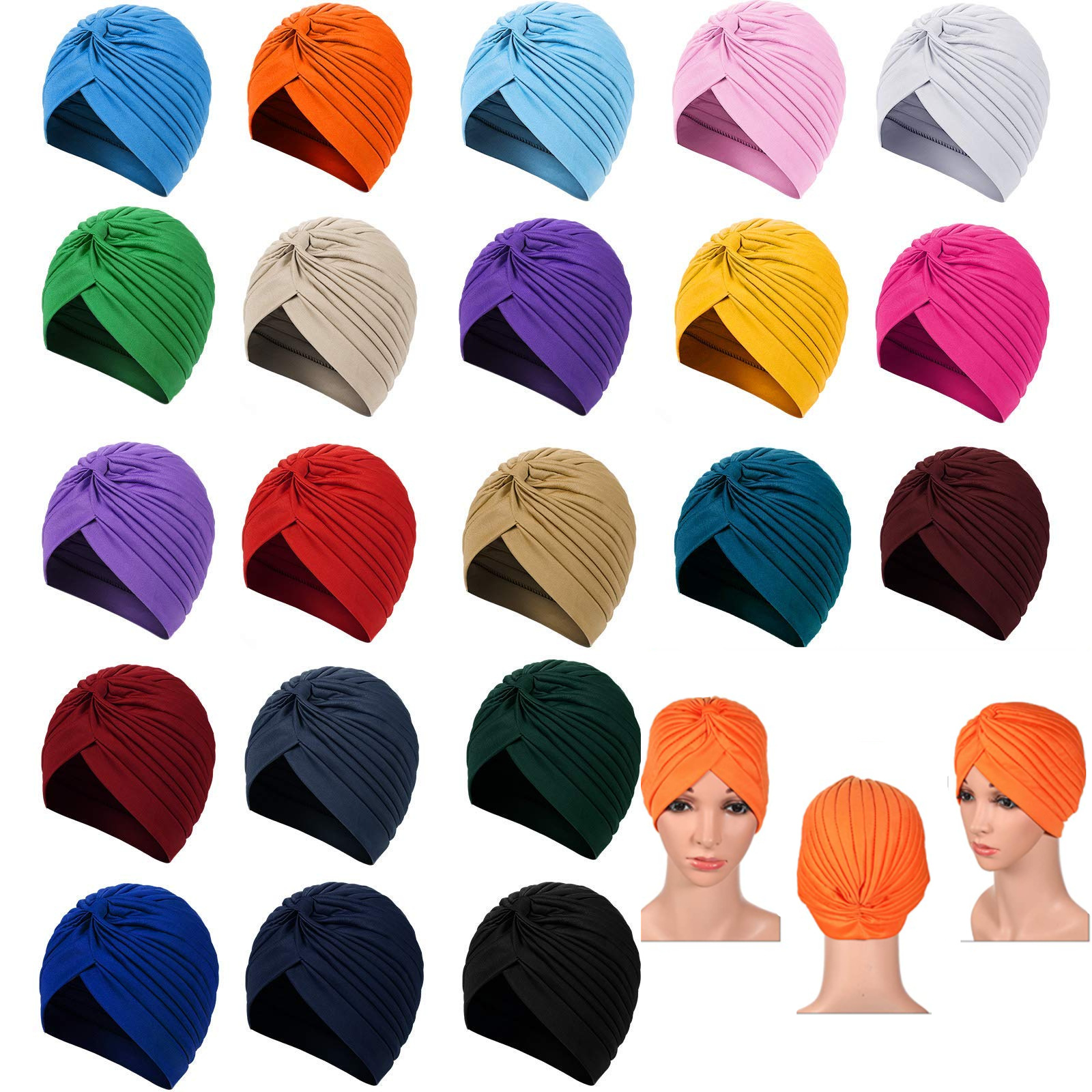 Cross-border exclusive turban hat European and American Indian hat watermelon hat nightcap yoga hat Arab Muslim turban