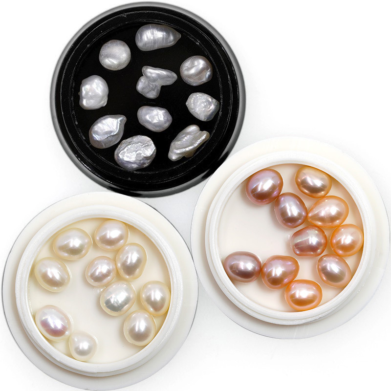 Little Red Book Internet Celebrity ins Three-dimensional Freshwater Nail Art Natural Pearl Irregular Baroque Nail Ornament
