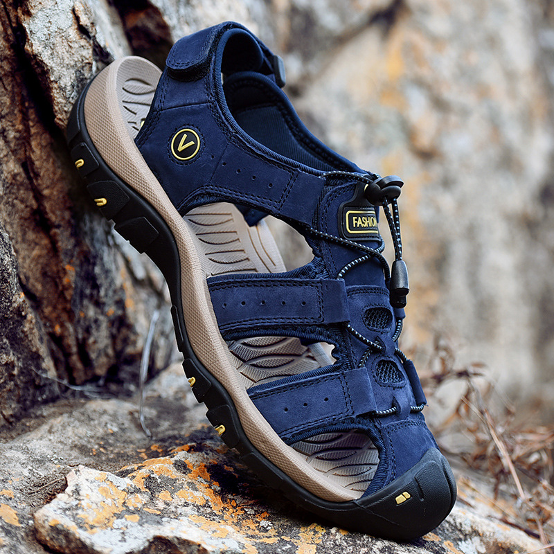 2024 single travel foreign trade wholesale generation large size sports summer large size sandals cross-border outdoor sandals men's shoes