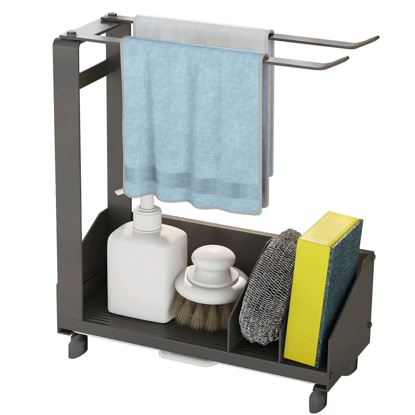 Rack Rack Kitchen Supplies Storage Rack Sponge Dish Cloth Rack Rack Table Top Storage Artifact