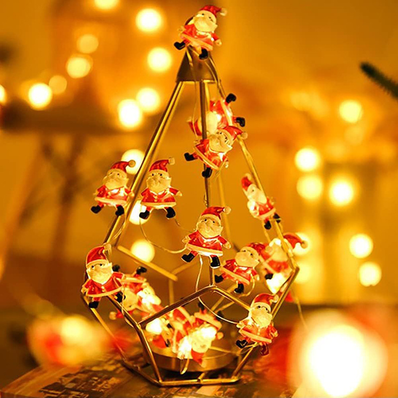 Christmas lights string led Christmas tree old man waterproof lights indoor atmosphere decoration snowflake string lights stall star lights