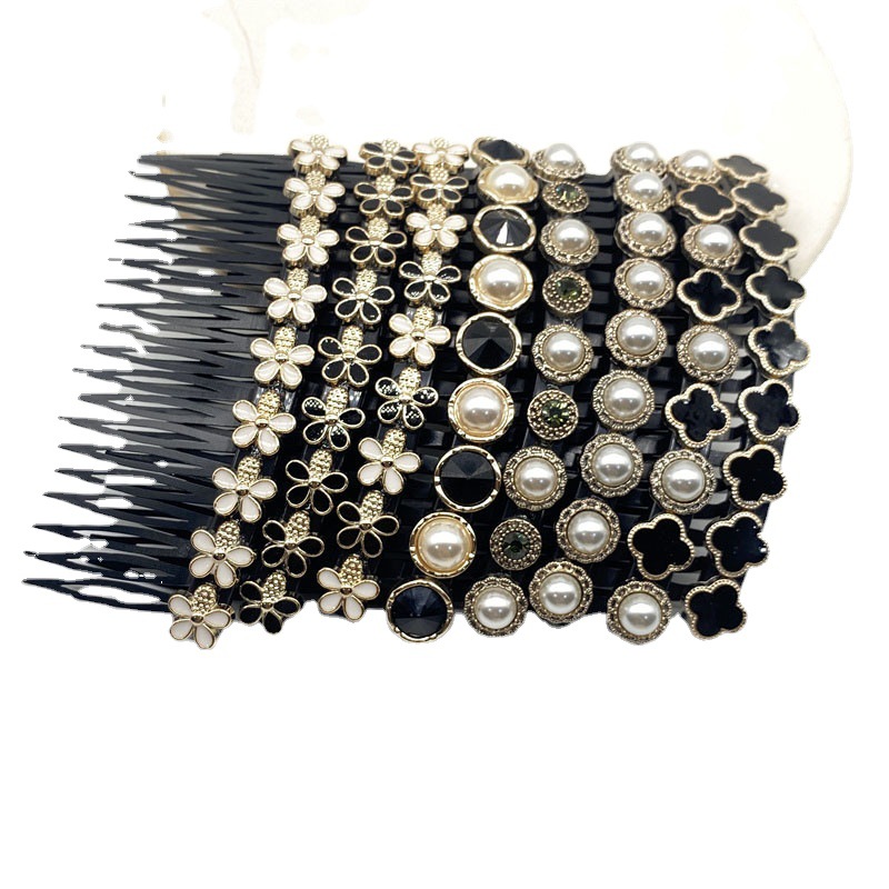 Internet Celebrity New Style Hair Comb Black Bangs Comb Hair Clip Broken Hair Finishing Artifact for Women Back of Head Comb Hair Clip Headwear
