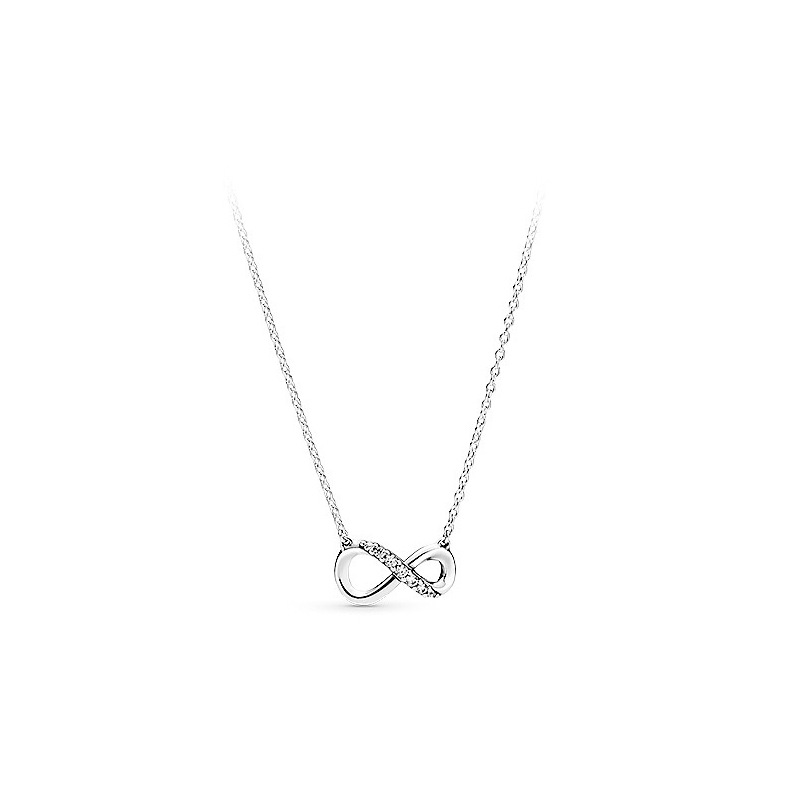 Van Pandora Di Necklace Mother's Day Eternal Symbol Daisy Necklace White Copper DIY Base Clavicle Chain Female