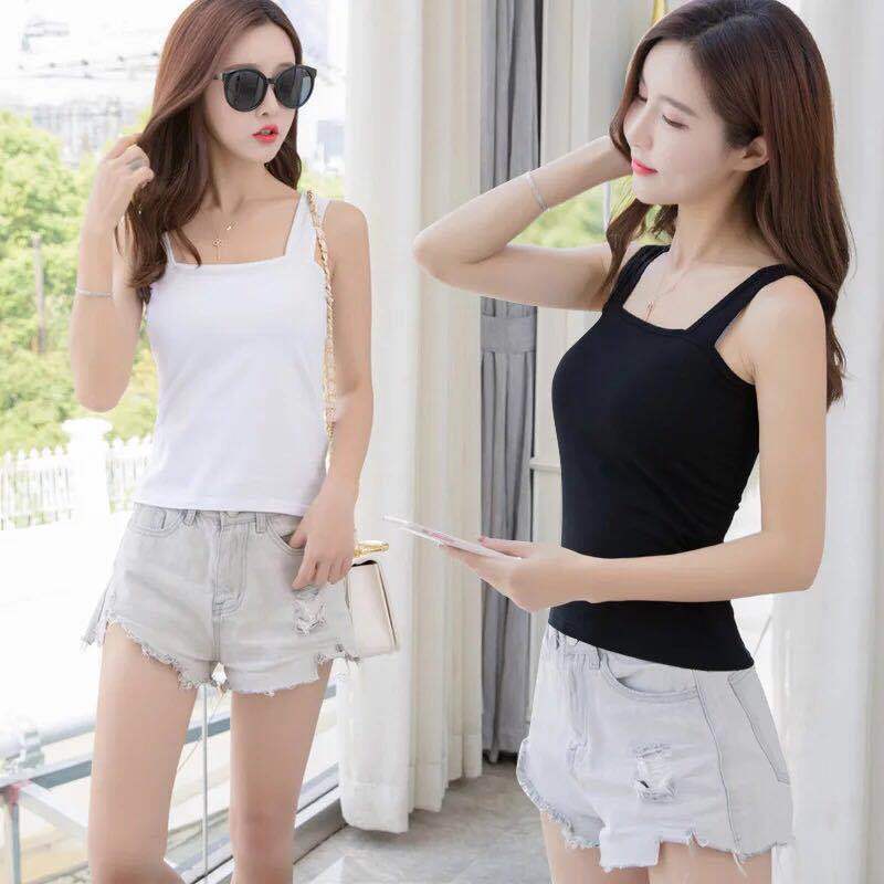 [Factory Outlet] Camisole Women's All-match Top Underwear Female Students Korean Wide Shoulder Undershirt