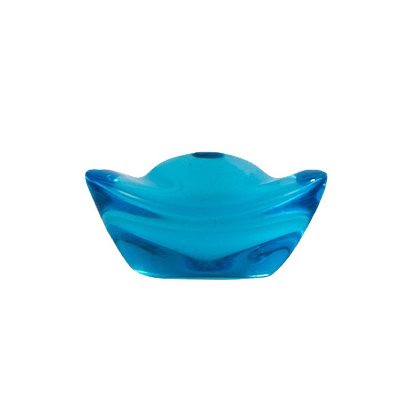 Colored glass crystal size ingot glass jewelry company holiday gifts home decoration ornaments