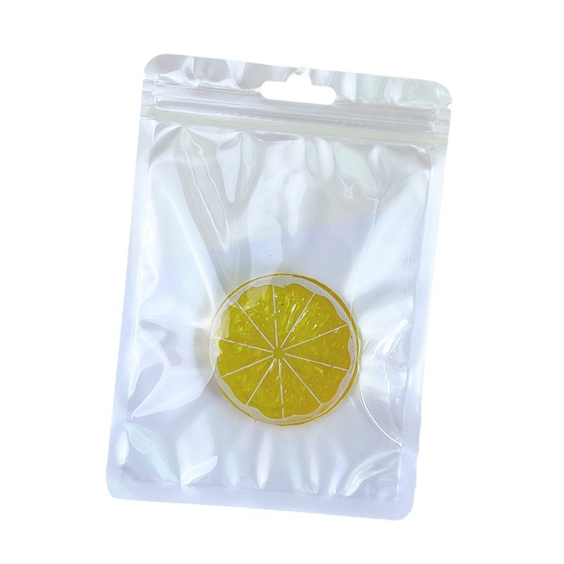 Color Yin and Yang Self-sealing Bag Macaron Color Bone Bag Jewelry Packaging Bag Beauty Makeup Sealed Pocket Eyebrow Pen Plastic Bag