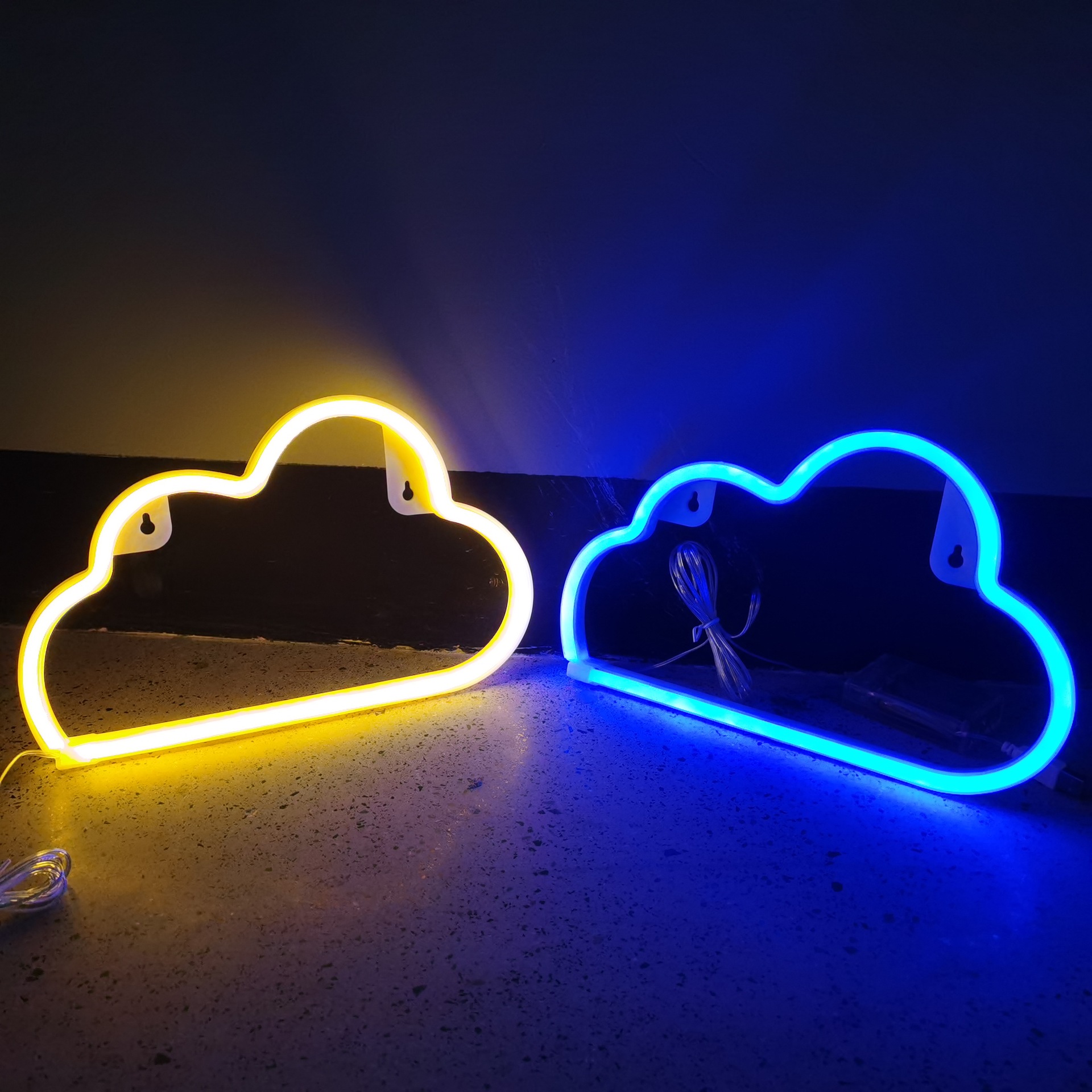 Cross-Border led clouds neon lights colored lights creative girls heart room wall decoration Net red light layout